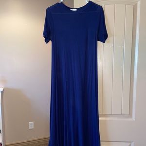 navy maxi dress